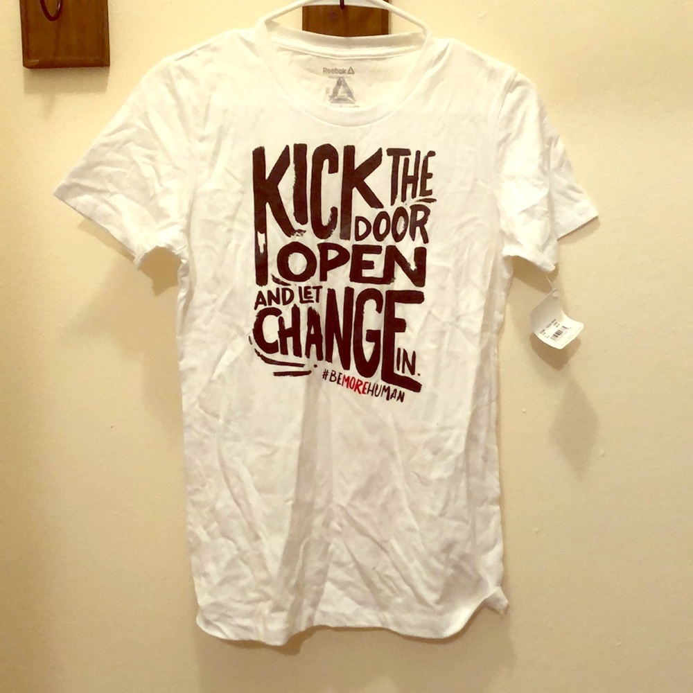 Reebok white tee